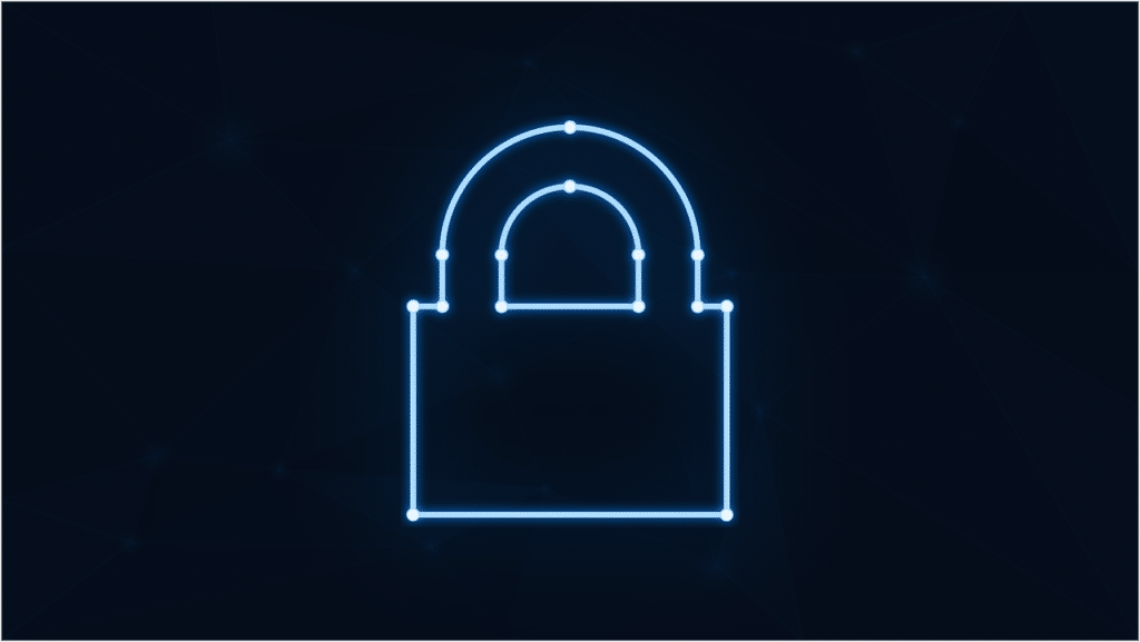 Free padlock neon cybersecurity vector